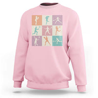Tennis Lover Colorful Pastel Grid Sports Fan Gift Sweatshirt - Wonder Print Shop