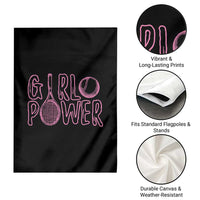Girl Power Tennis Gift Garden Flag Feminist Sports Gift - Wonder Print Shop