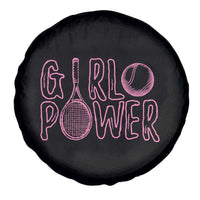 Girl Power Tennis Gift Spare Tire Cover Feminist Sports Gift - Wonder Print Shop