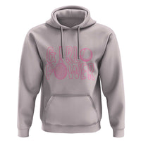 Girl Power Tennis Gift Hoodie Feminist Sports Gift - Wonder Print Shop