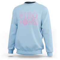 Girl Power Tennis Gift Sweatshirt Feminist Sports Gift - Wonder Print Shop