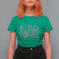 Girl Power Tennis Gift T Shirt For Women Feminist Sports Gift - Wonder Print Shop
