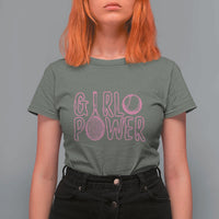 Girl Power Tennis Gift T Shirt For Women Feminist Sports Gift - Wonder Print Shop