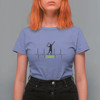 Tennis Lover Heartbeat T Shirt For Women Sports Player Gift - Wonder Print Shop