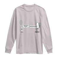 Funny Pickleball Tennis Racket Long Sleeve Shirt I Am Your Pickle Father - Wonder Print Shop