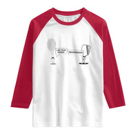 Funny Pickleball Tennis Racket Raglan Shirt I Am Your Pickle Father - Wonder Print Shop