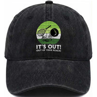 It Is Out Of Your Reach Washed Cotton Baseball Cap Funny Tennis Game Gift