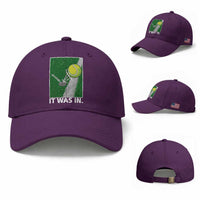 Funny Tennis Quote Baseball Cap It Was In