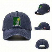 Funny Tennis Quote Washed Cotton Baseball Cap It Was In