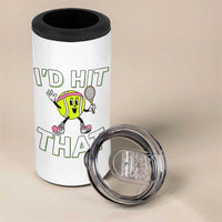 Funny Tennis Quote 4 in 1 Can Cooler Tumbler Id Hit That - Wonder Print Shop