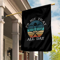 Id Hit That All Day Garden Flag Funny Tennis Player Gift - Wonder Print Shop