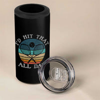 Id Hit That All Day 4 in 1 Can Cooler Tumbler Funny Tennis Player Gift - Wonder Print Shop
