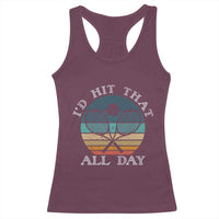 Id Hit That All Day Racerback Tank Top Funny Tennis Player Gift - Wonder Print Shop