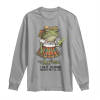 Funny Cinco De Mayo Frog Long Sleeve Shirt I Have To Drink Margs