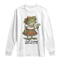 Funny Cinco De Mayo Frog Long Sleeve Shirt I Have To Drink Margs