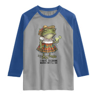 Funny Cinco De Mayo Frog Raglan Shirt I Have To Drink Margs
