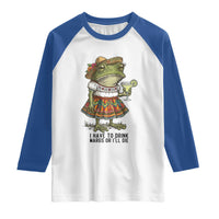 Funny Cinco De Mayo Frog Raglan Shirt I Have To Drink Margs