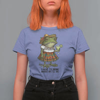 Funny Cinco De Mayo Frog T Shirt For Women I Have To Drink Margs