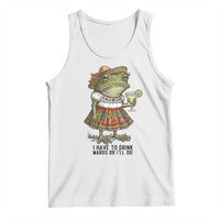 Funny Cinco De Mayo Frog Tank Top I Have To Drink Margs
