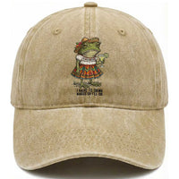 Funny Cinco De Mayo Frog Washed Cotton Baseball Cap I Have To Drink Margs