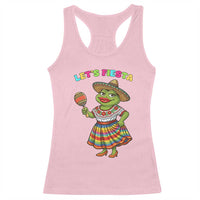 Funny Cinco De Mayo Sexy Frog Racerback Tank Top Lets Fiesta