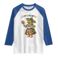 Funny Cinco De Mayo Sexy Frog Raglan Shirt Lets Fiesta