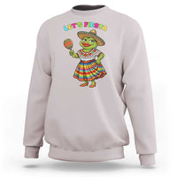 Funny Cinco De Mayo Sexy Frog Sweatshirt Lets Fiesta