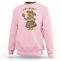 Funny Cinco De Mayo Sexy Frog Sweatshirt Lets Fiesta
