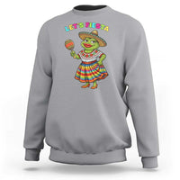 Funny Cinco De Mayo Sexy Frog Sweatshirt Lets Fiesta