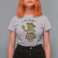 Funny Cinco De Mayo Sexy Frog T Shirt For Women Lets Fiesta