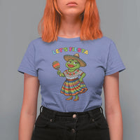 Funny Cinco De Mayo Sexy Frog T Shirt For Women Lets Fiesta