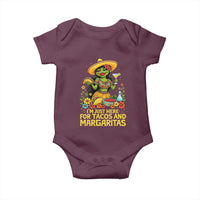 Funny Cinco De Mayo Frog Baby Onesie Just Here For Tacos And Margaritas