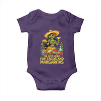 Funny Cinco De Mayo Frog Baby Onesie Just Here For Tacos And Margaritas