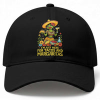 Funny Cinco De Mayo Frog Baseball Cap Just Here For Tacos And Margaritas
