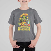 Funny Cinco De Mayo Frog T Shirt For Kid Just Here For Tacos And Margaritas