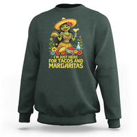 Funny Cinco De Mayo Frog Sweatshirt Just Here For Tacos And Margaritas