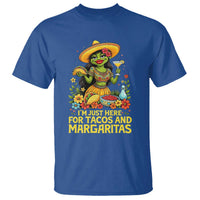 Funny Cinco De Mayo Frog T Shirt Just Here For Tacos And Margaritas