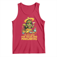 Funny Cinco De Mayo Frog Tank Top Just Here For Tacos And Margaritas