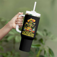 Funny Cinco De Mayo Frog Tumbler With Handle Just Here For Tacos And Margaritas