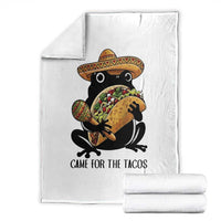 Grumpy Frog Cinco De Mayo Throw Blanket Came For The Tacos