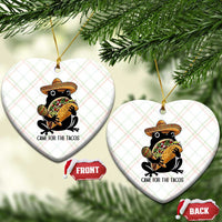 Grumpy Frog Cinco De Mayo Ceramic Ornament Came For The Tacos