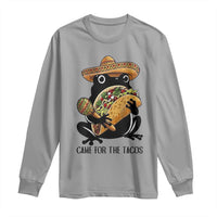 Grumpy Frog Cinco De Mayo Long Sleeve Shirt Came For The Tacos