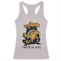 Grumpy Frog Cinco De Mayo Racerback Tank Top Came For The Tacos