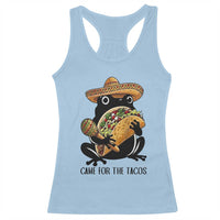 Grumpy Frog Cinco De Mayo Racerback Tank Top Came For The Tacos