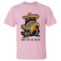 Grumpy Frog Cinco De Mayo T Shirt Came For The Tacos