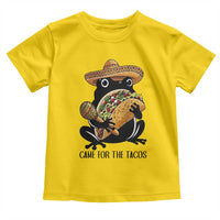Grumpy Frog Cinco De Mayo Toddler T Shirt Came For The Tacos