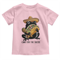 Grumpy Frog Cinco De Mayo Toddler T Shirt Came For The Tacos