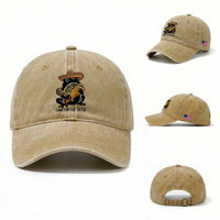 Grumpy Frog Cinco De Mayo Washed Cotton Baseball Cap Came For The Tacos