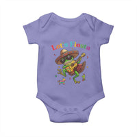Funny Cinco De Mayo Frog Playing Guitar Baby Onesie Lets Fiesta