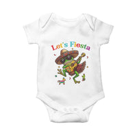 Funny Cinco De Mayo Frog Playing Guitar Baby Onesie Lets Fiesta